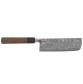 Shiro Kamo Powder Steel Damast Nakiri 165mm Oktagongriff Wenge Vorderseite