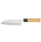 Gihei Hamono Super Aogami Santoku 165mm,Nashiji Finish, Zelkovaholz Rückseite