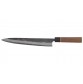 Echizen Ittetsu Shirogami Oktagongriff Walnussholzgriff-Ahorn-Ebenholzzwinge Filetiermesser 270mm Rückseite