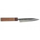 Echizen Ittetsu Shirogami Oktagongriff Walnussholzgriff-Ahorn-Ebenholzzwinge Allzweckmesser 135mm Vorderseite