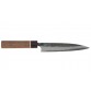 Echizen Ittetsu Shirogami Oktagongriff Walnussholzgriff-Ahorn-Ebenholzzwinge Allzweckmesser 150mm Vorderseite