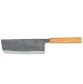 Echizen Ittetsu Shirogami Oktagongriff Zelkovaholz Nakiri Extrabreit 180mm Rückseite