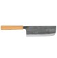 Echizen Ittetsu Shirogami Oktagongriff Zelkovaholz Nakiri Extrabreit 180mm Vorderseite