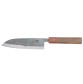 Echizen Ittetsu Shirogami Oktagongriff Walnussholzgriff Ebenholzzwinge Santoku 165mm Rückseite