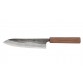Echizen Ittetsu Shirogami Oktagongriff Walnussholz Kochmesser 180mm Rückseite