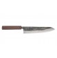 Echizen Ittetsu Shirogami Oktagongriff Walnussholz Kochmesser 210mm Vorderseite