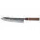 Echizen Ittetsu Shirogami Oktagongriff Walnussholzgriff-Ahorn-Ebenholzzwinge Kochmesser 240mm Rückseite