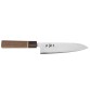 Echizen Ittetsu Super Aogami Oktagongriff Walnussholzgriff-Ahorn-Ebenholzzwinge Kochmesser 180mm Vorderseite