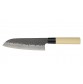 Tojiro DP 3 Lagen HQ Hammered Magnolie Santoku 170mm Rückseite