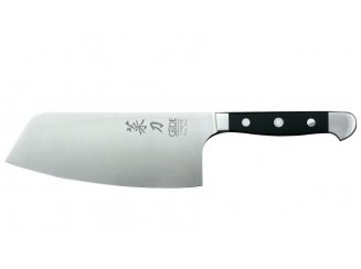 Güde Alpha Kochmesser 160mm Chai Dao, geschmiedet, Doppelkropf, schwarz