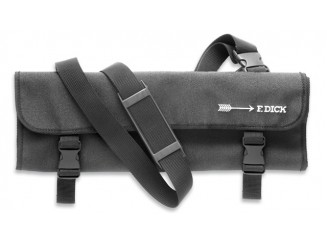 Dick Messertasche Textil klein für bis zu 7 Teile mit Umhängegurt