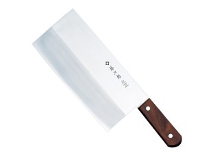 Tojiro-DP-3-Lagen, chinesisches Kochmesser 225mm, Holzgriff Vorderseite