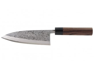 Hideo Kitaoka Damast Deba 165mm Linkshänder