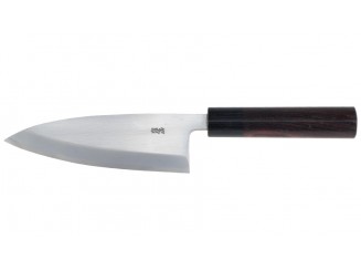 Hideo Kitaoka Shirogami Deba 150mm Linkshänder