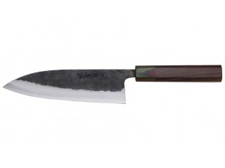 Katsuto Tanaka Shirogami 1 Gyuto Messer 180mm Rainbow