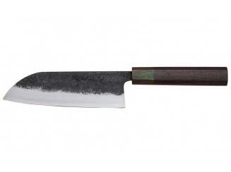 Katsuto Tanaka Shirogami 1 Santoku 165mm Rainbow