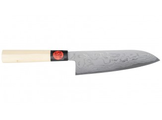 Shigeki Tanaka Aogami 2 Damascus Santoku 165mm