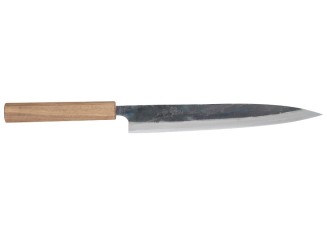 Echizen Ittetsu Shirogami Oktagongriff Walnussholz Filetiermesser 240mm Vorderseite