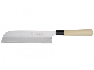 Hideo Kitaoka Shirogami Kamagata Usuba 210mm Linkshänder Vorderseite