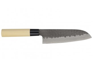 Tojiro DP 3 Lagen HQ Hammered Magnolie Santoku 170mm