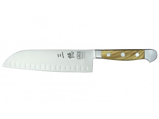 Güde Alpha-Olive Santoku 180mm Kulle-Olive, Doppelkropf